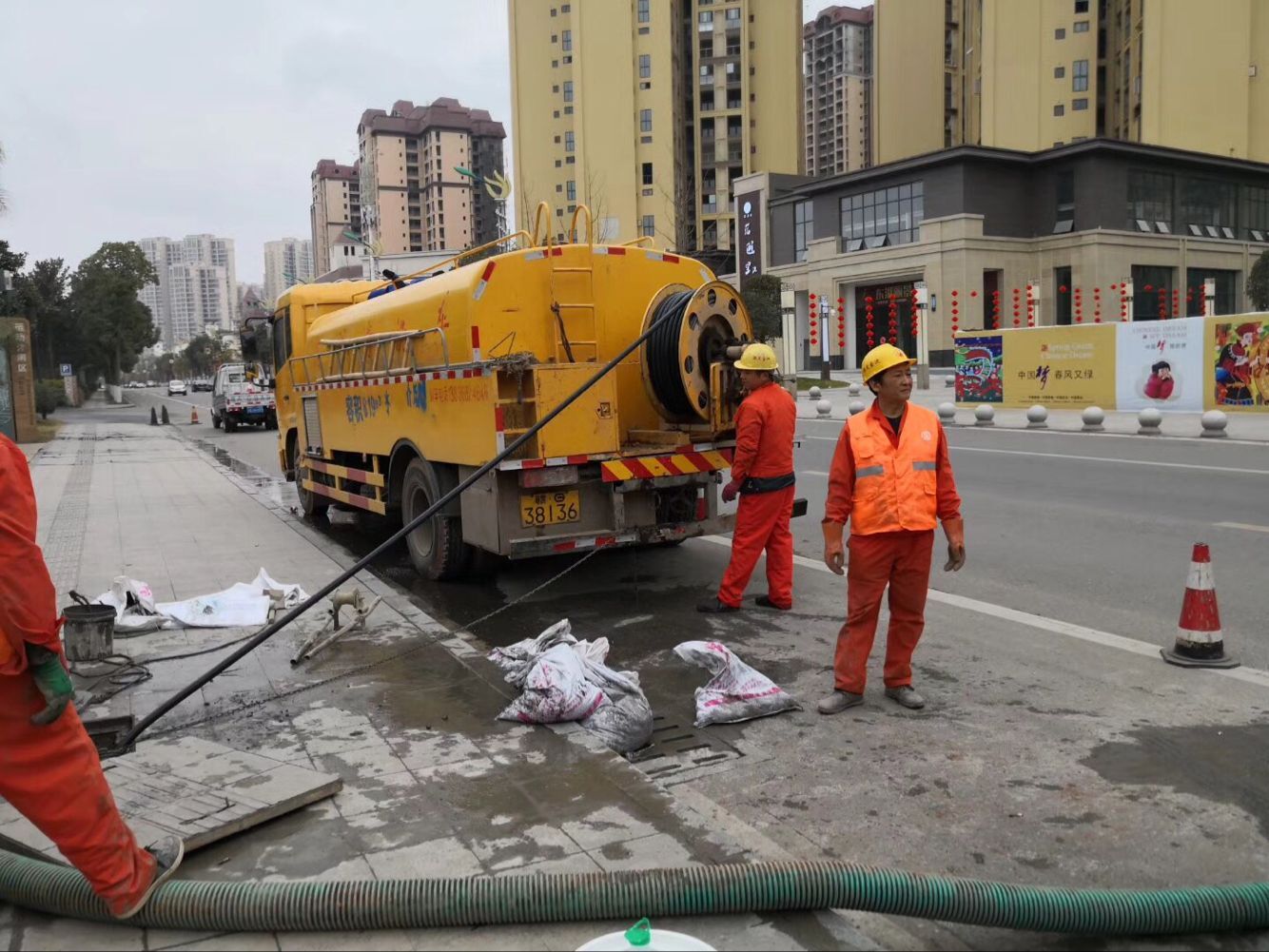 镇原排污管道清淤-管道清洗